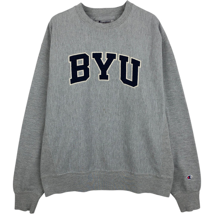 00'S Champion Original Reverse Weave College Sweatshirt Trainer Men's M size cotton gray type Vintage Second Hand