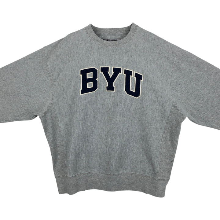00'S Champion Original Reverse Weave College Sweatshirt Trainer Men's M size cotton gray type Vintage Second Hand