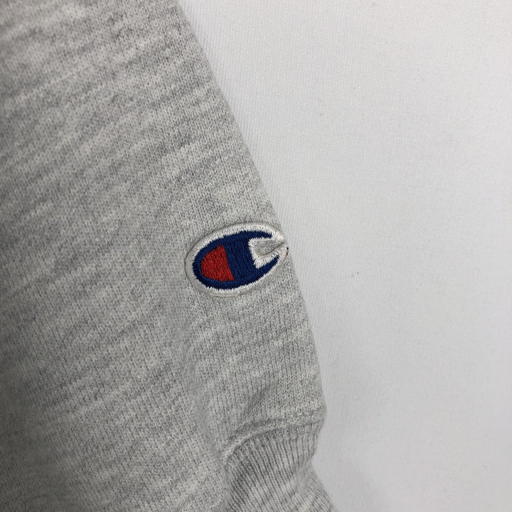 00'S Champion Premium Reverse Weave, No Eyes, Plain, Blank Sweatshirt, Trainer, Men's XL Size unclear gray type Vintage Second Hand