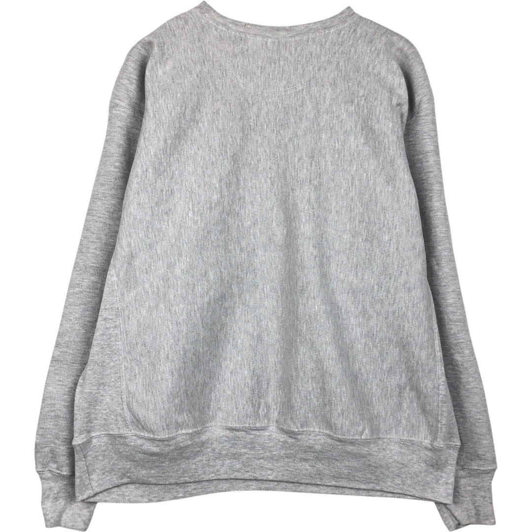 00'S Champion Premium Reverse Weave, No Eyes, Plain, Blank Sweatshirt, Trainer, Men's XL Size cotton gray type Vintage Second Hand