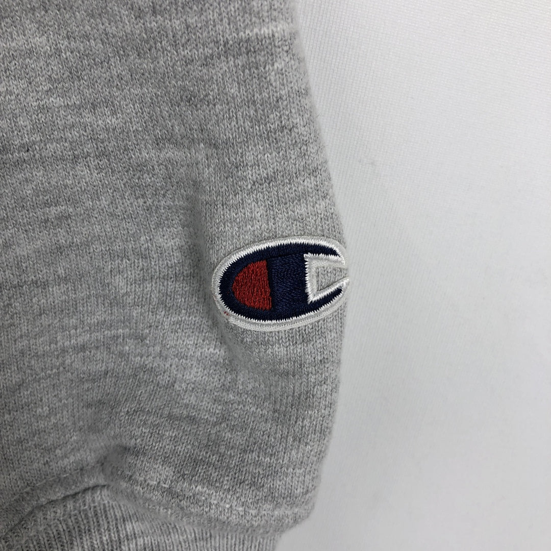 00'S Champion Premium Reverse Weave, No Eyes, Plain, Blank Sweatshirt, Trainer, Men's XL Size cotton gray type Vintage Second Hand