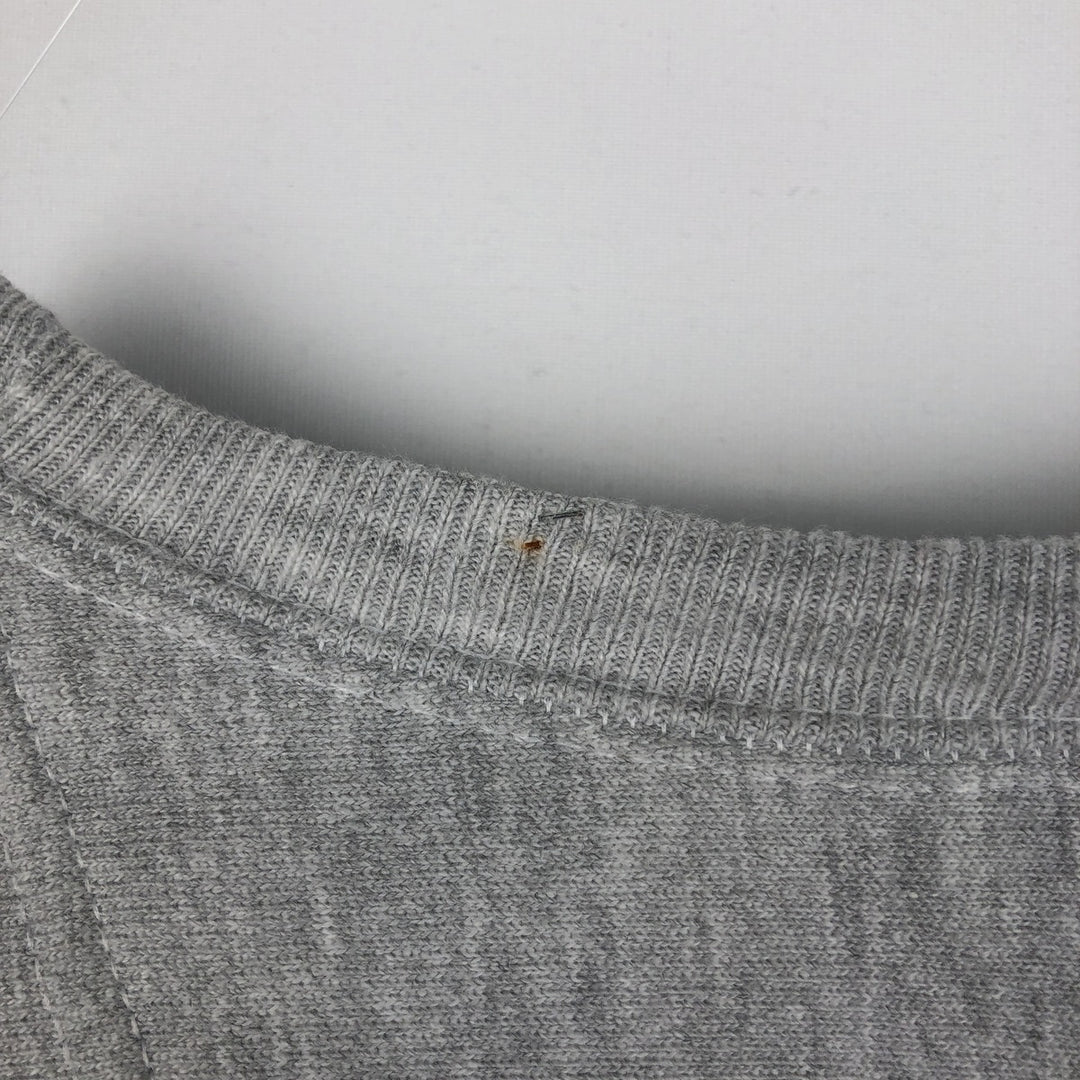 00'S Champion Premium Reverse Weave, No Eyes, Plain, Blank Sweatshirt, Trainer, Men's XL Size cotton gray type Vintage Second Hand