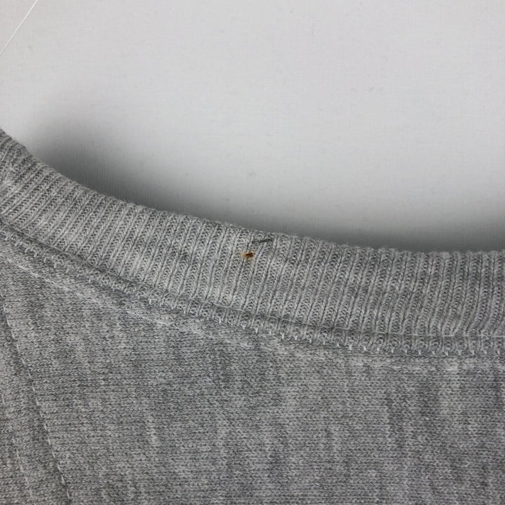 00'S Champion Premium Reverse Weave, No Eyes, Plain, Blank Sweatshirt, Trainer, Men's XL Size cotton gray type Vintage Second Hand