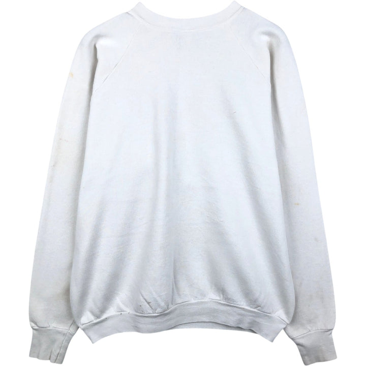 Triple Print College Sweatshirt, Men's Size L (Equivalent), Vintage unclear white type Vintage Second Hand