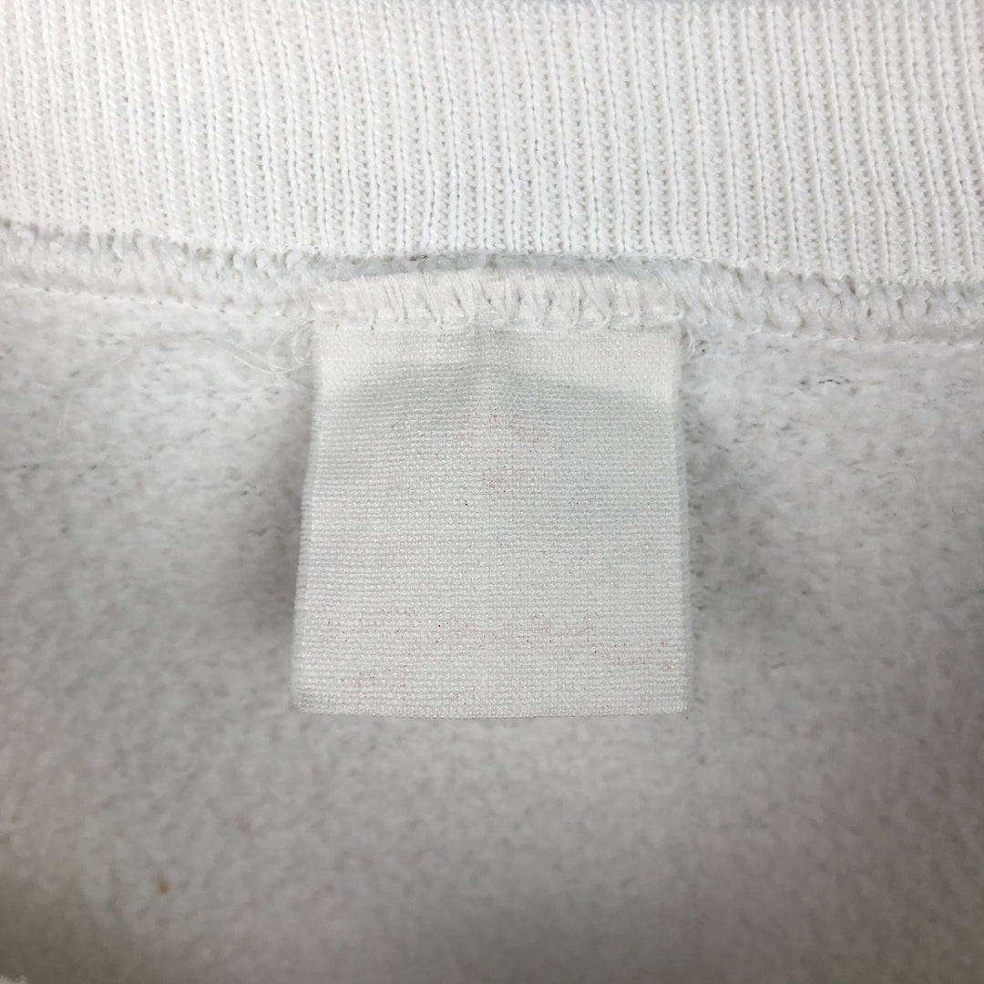Triple Print College Sweatshirt, Men's Size L (Equivalent), Vintage unclear white type Vintage Second Hand