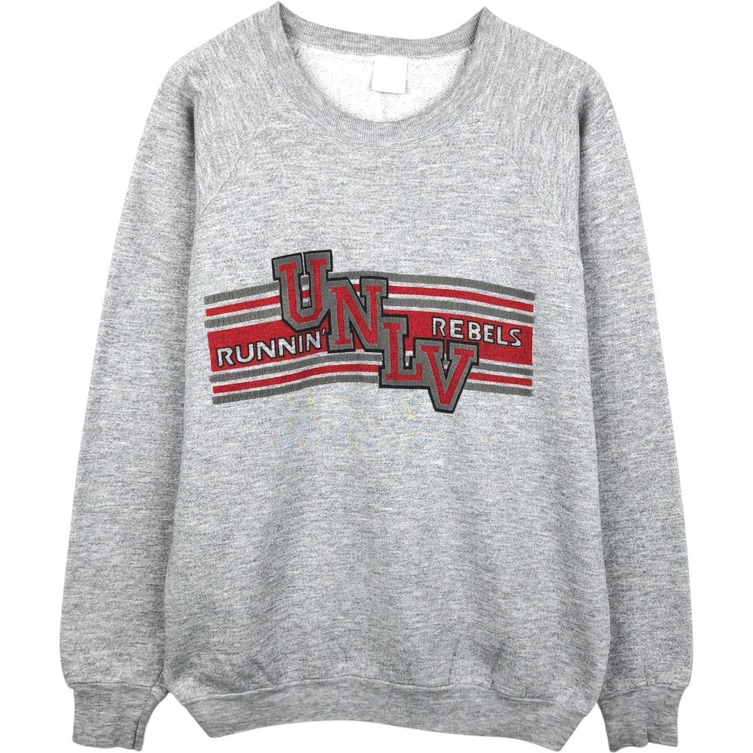 Vintage college sweatshirt, size L, men's unclear gray type Vintage Second Hand