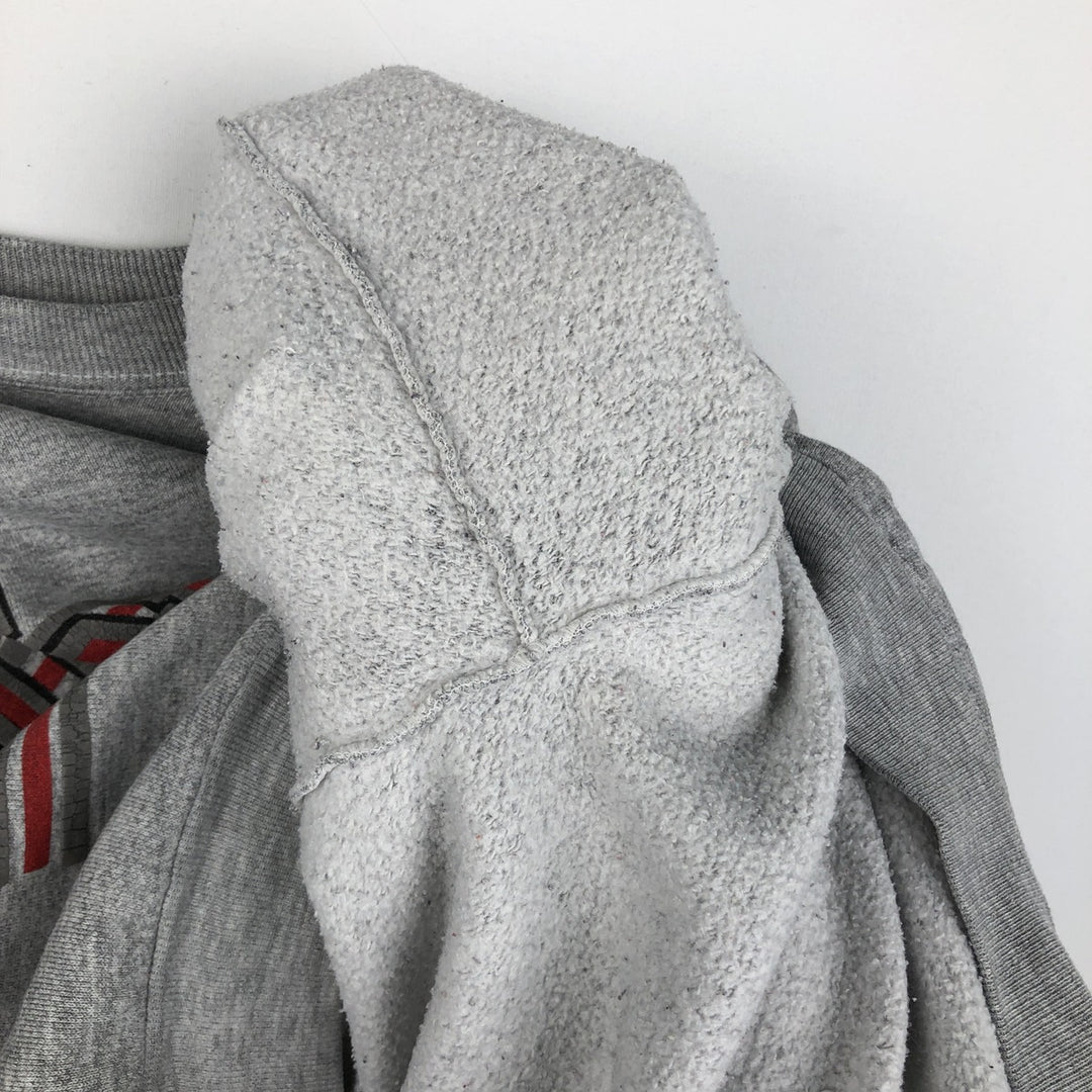 Vintage college sweatshirt, size L, men's unclear gray type Vintage Second Hand