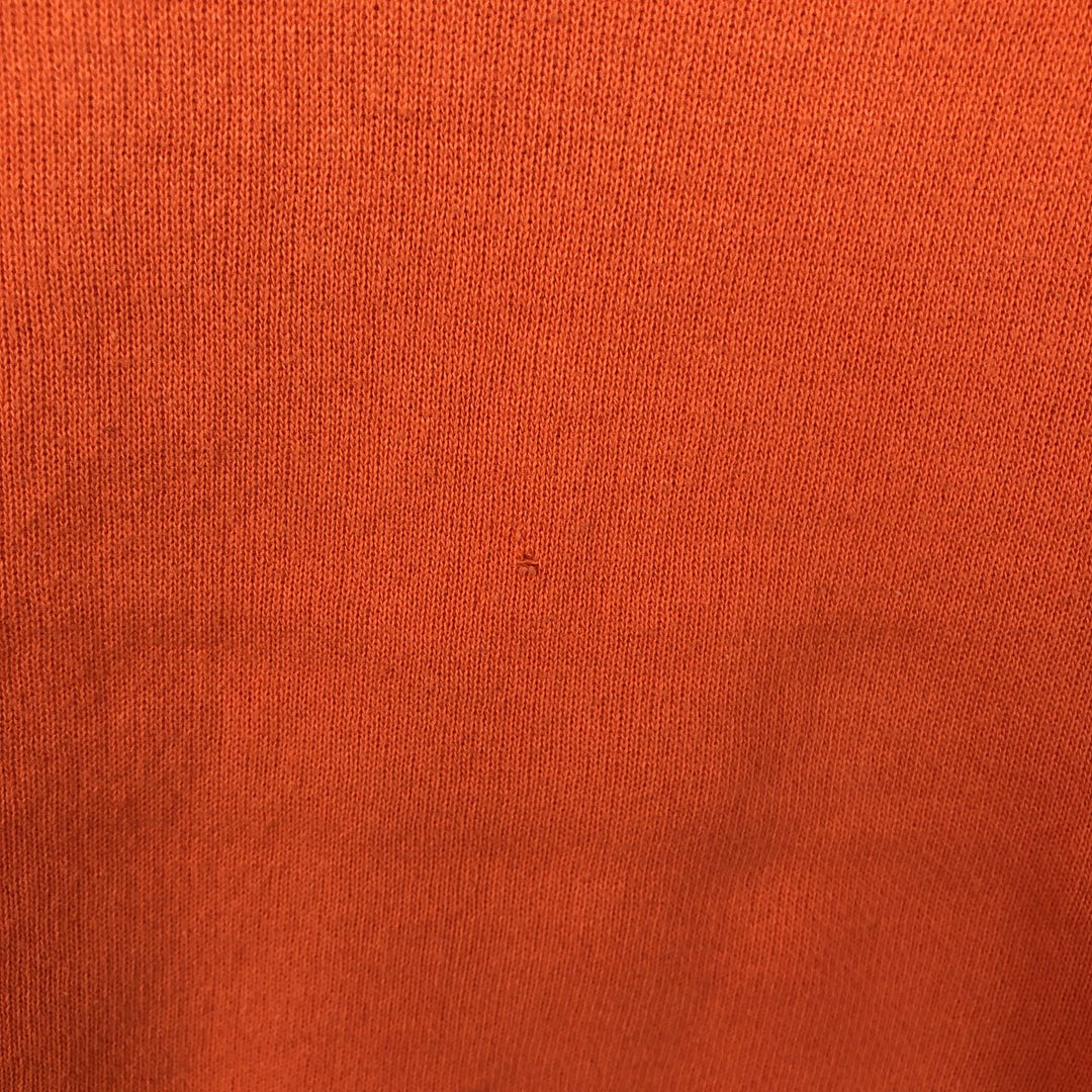 90'S TULTEX College Sweatshirt, Made in USA, Men's Size L (Equivalent), Vintage cotton orange type Vintage Second Hand