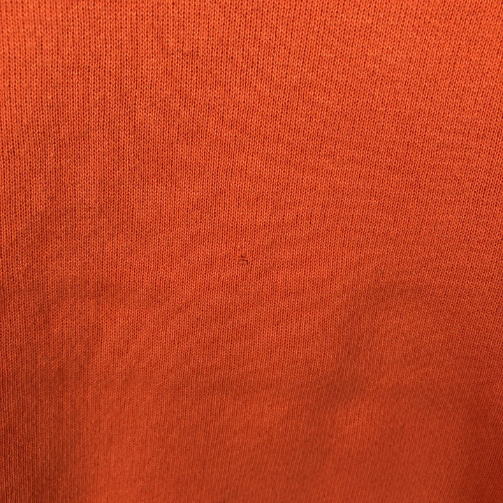 90'S TULTEX College Sweatshirt, Made in USA, Men's Size L (Equivalent), Vintage cotton orange type Vintage Second Hand