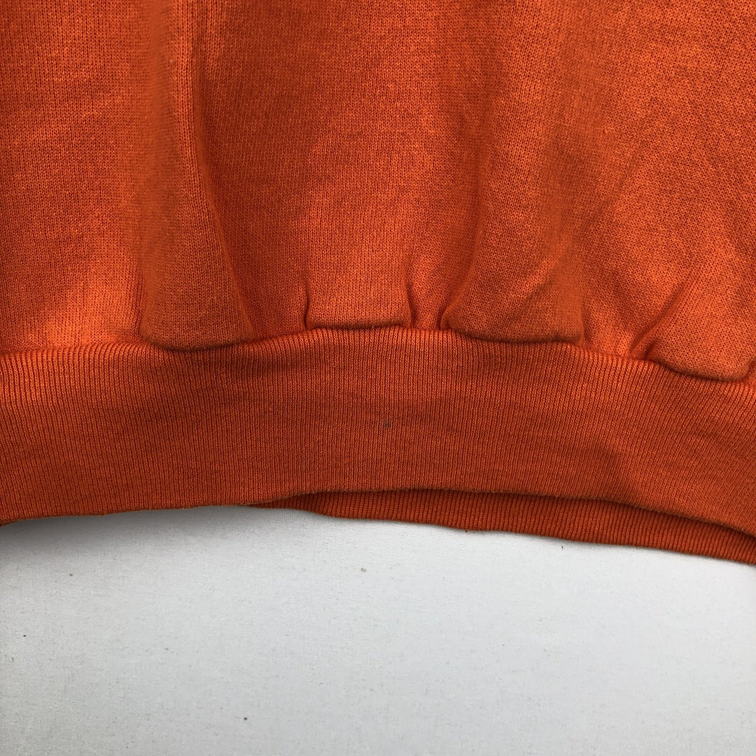 90'S TULTEX College Sweatshirt, Made in USA, Men's Size L (Equivalent), Vintage cotton orange type Vintage Second Hand