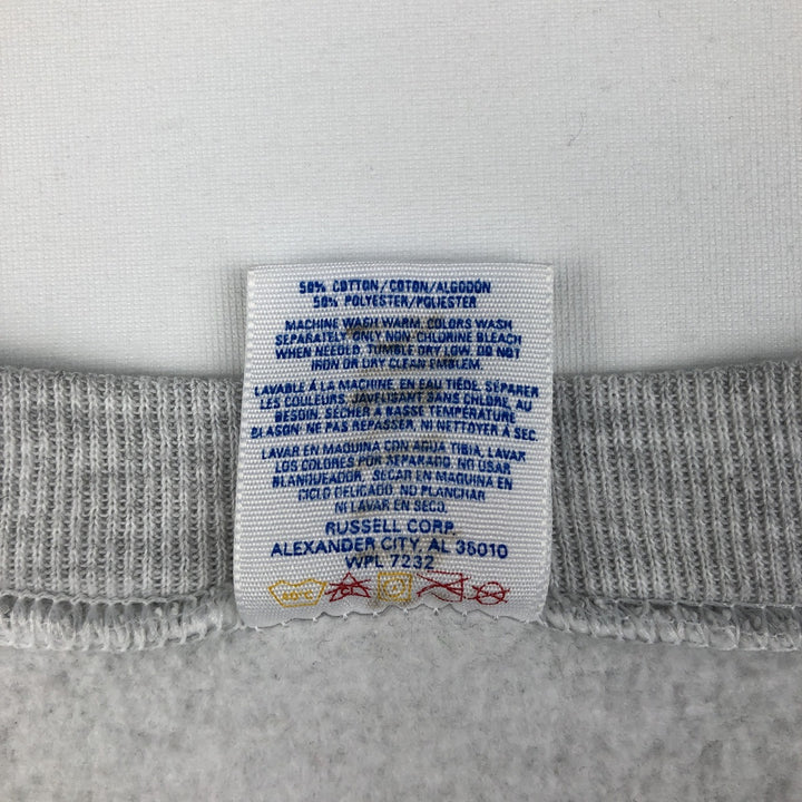 Vintage 80s-90'S Jerzees College Character Sweatshirt, Made in USA, Men's Size L cotton gray type Vintage Second Hand