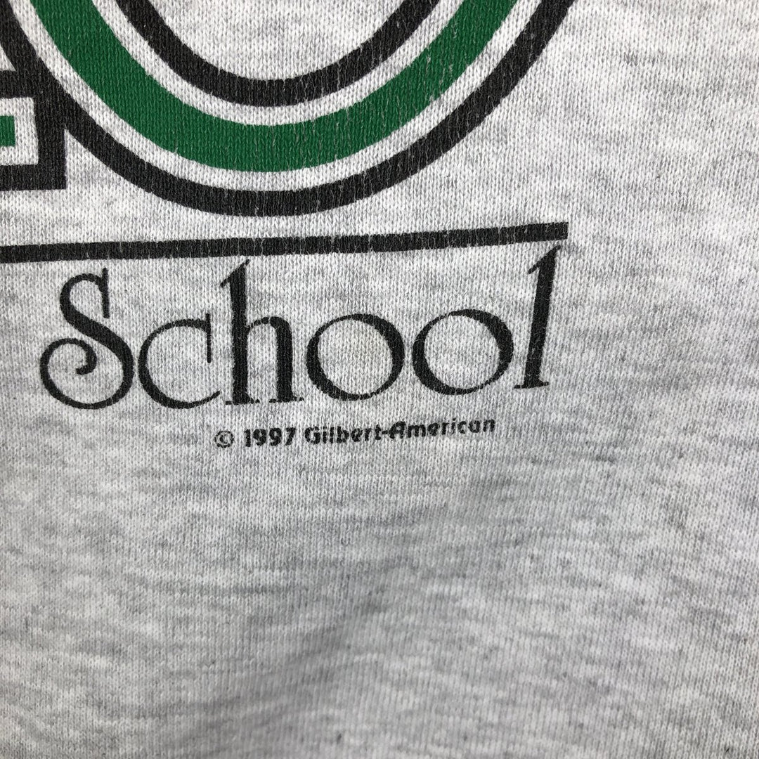 Vintage 80s-90'S Jerzees College Character Sweatshirt, Made in USA, Men's Size L cotton gray type Vintage Second Hand