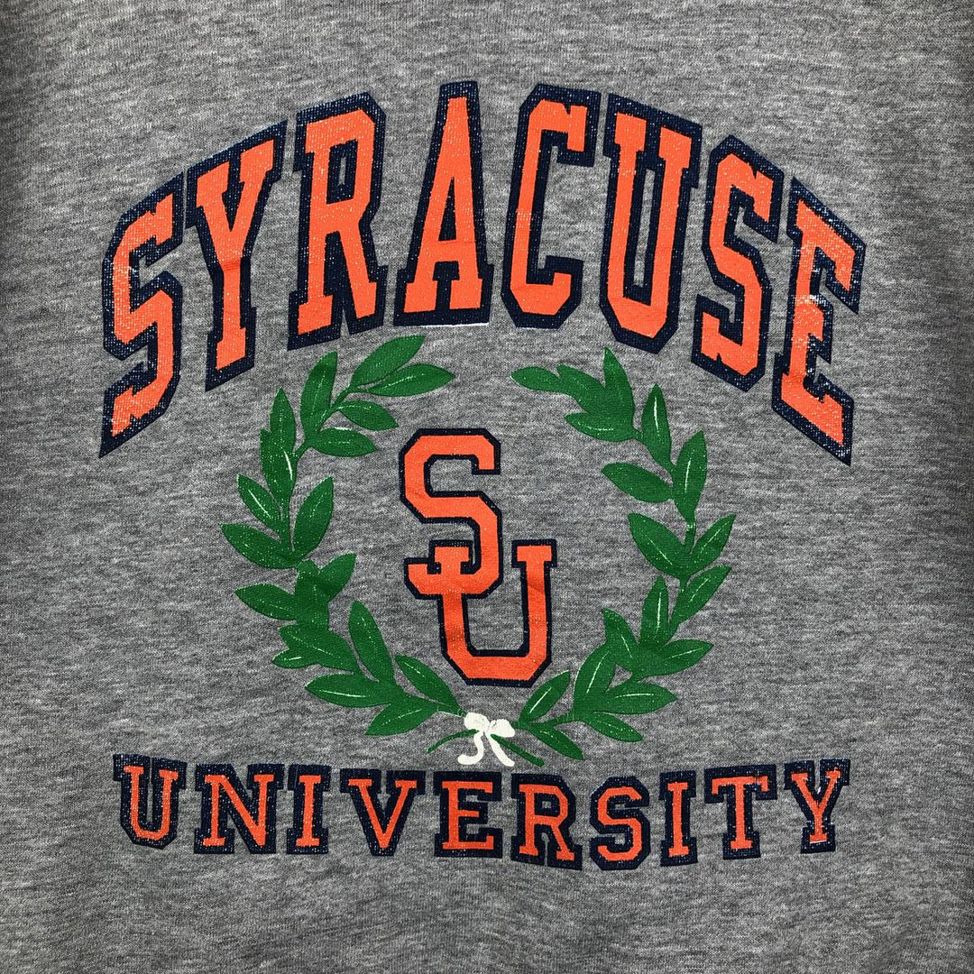 90'S MEDALLION Triple Print College Sweatshirt, Made in USA, Men's Size L (Equivalent), Vintage cotton gray type Vintage Second Hand