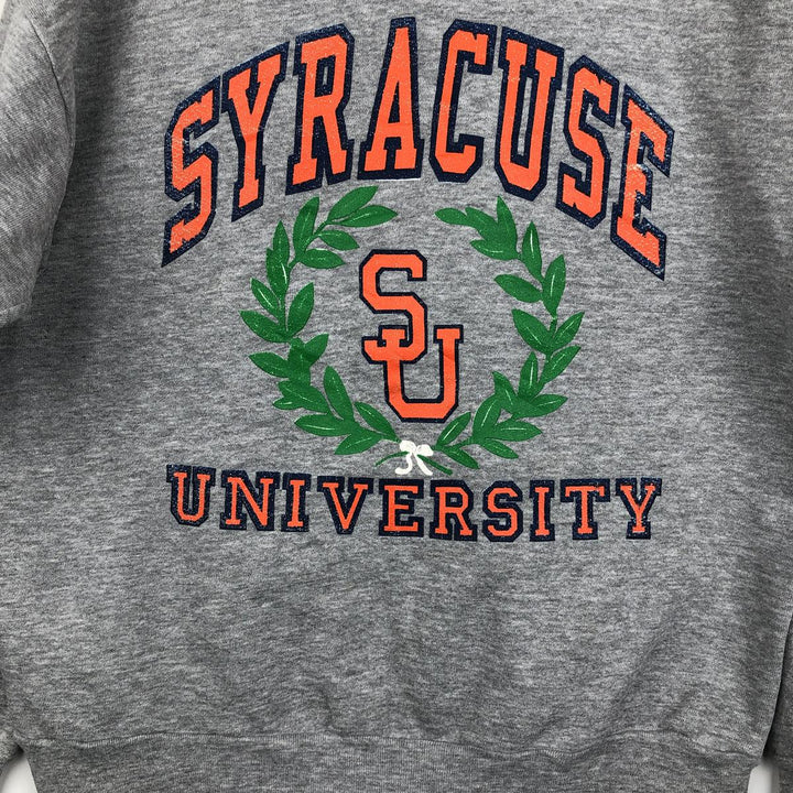 90'S MEDALLION Triple Print College Sweatshirt, Made in USA, Men's Size L (Equivalent), Vintage cotton gray type Vintage Second Hand