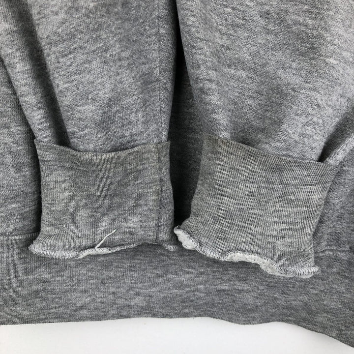90'S MEDALLION Triple Print College Sweatshirt, Made in USA, Men's Size L (Equivalent), Vintage cotton gray type Vintage Second Hand