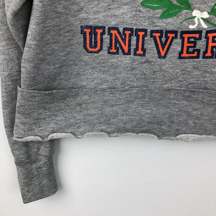 90'S MEDALLION Triple Print College Sweatshirt, Made in USA, Men's Size L (Equivalent), Vintage cotton gray type Vintage Second Hand