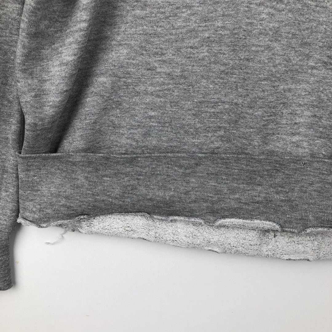90'S MEDALLION Triple Print College Sweatshirt, Made in USA, Men's Size L (Equivalent), Vintage cotton gray type Vintage Second Hand
