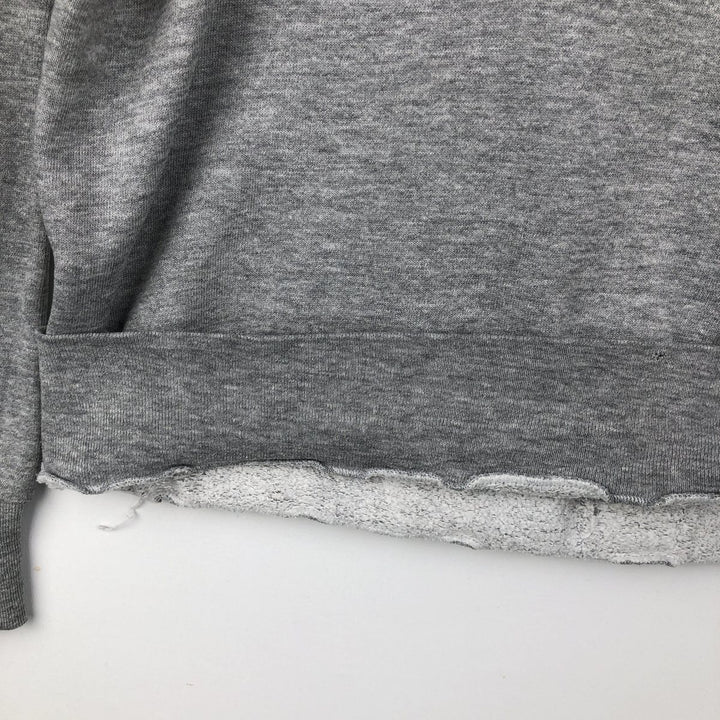 90'S MEDALLION Triple Print College Sweatshirt, Made in USA, Men's Size L (Equivalent), Vintage cotton gray type Vintage Second Hand