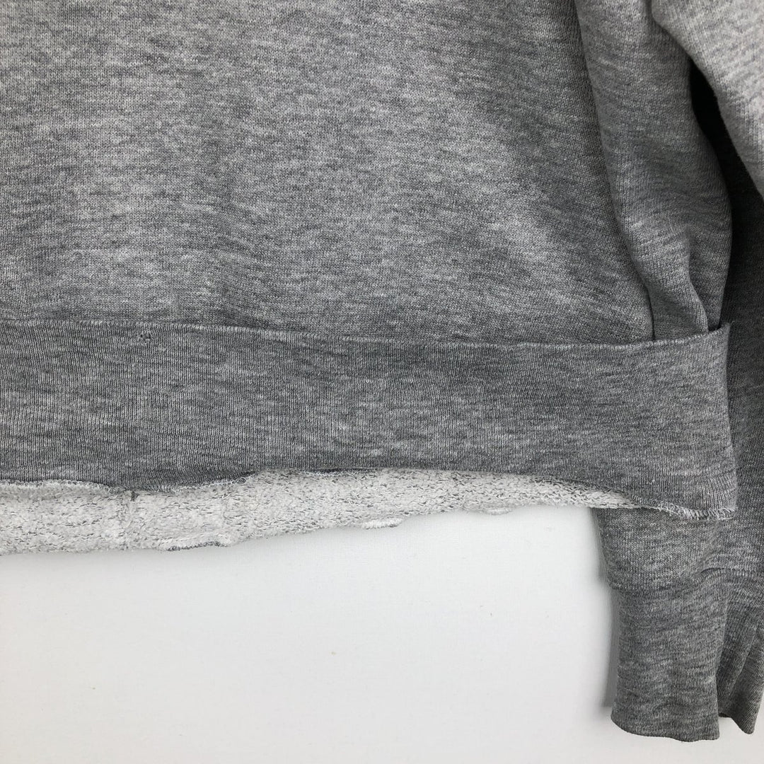 90'S MEDALLION Triple Print College Sweatshirt, Made in USA, Men's Size L (Equivalent), Vintage cotton gray type Vintage Second Hand