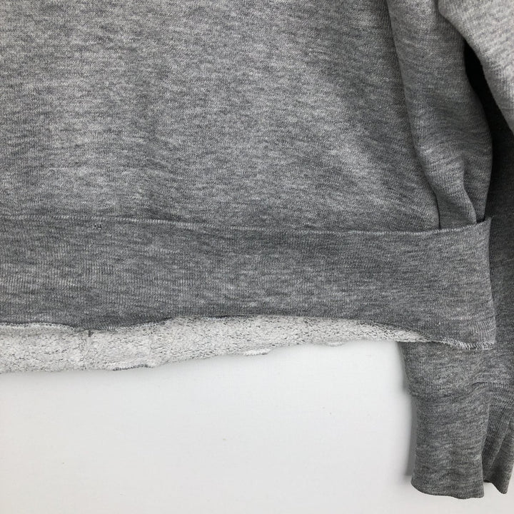 90'S MEDALLION Triple Print College Sweatshirt, Made in USA, Men's Size L (Equivalent), Vintage cotton gray type Vintage Second Hand