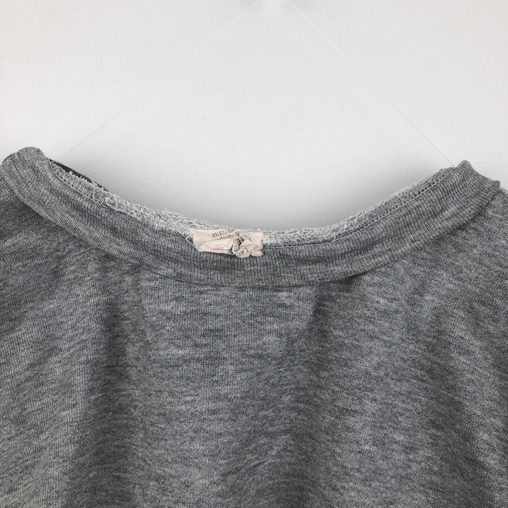 90'S MEDALLION Triple Print College Sweatshirt, Made in USA, Men's Size L (Equivalent), Vintage cotton gray type Vintage Second Hand