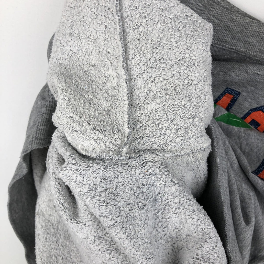 90'S MEDALLION Triple Print College Sweatshirt, Made in USA, Men's Size L (Equivalent), Vintage cotton gray type Vintage Second Hand