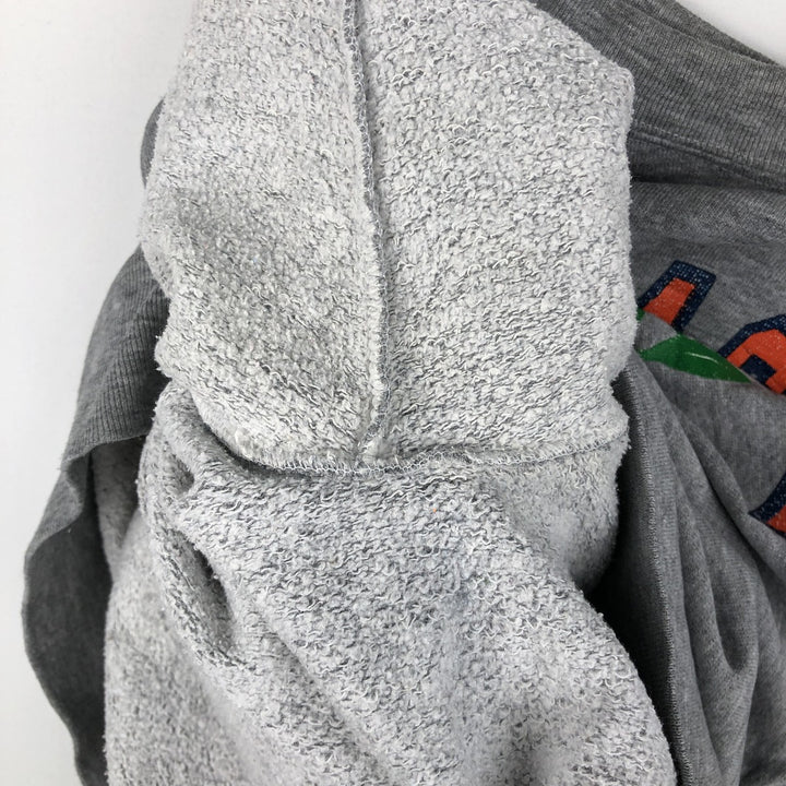 90'S MEDALLION Triple Print College Sweatshirt, Made in USA, Men's Size L (Equivalent), Vintage cotton gray type Vintage Second Hand