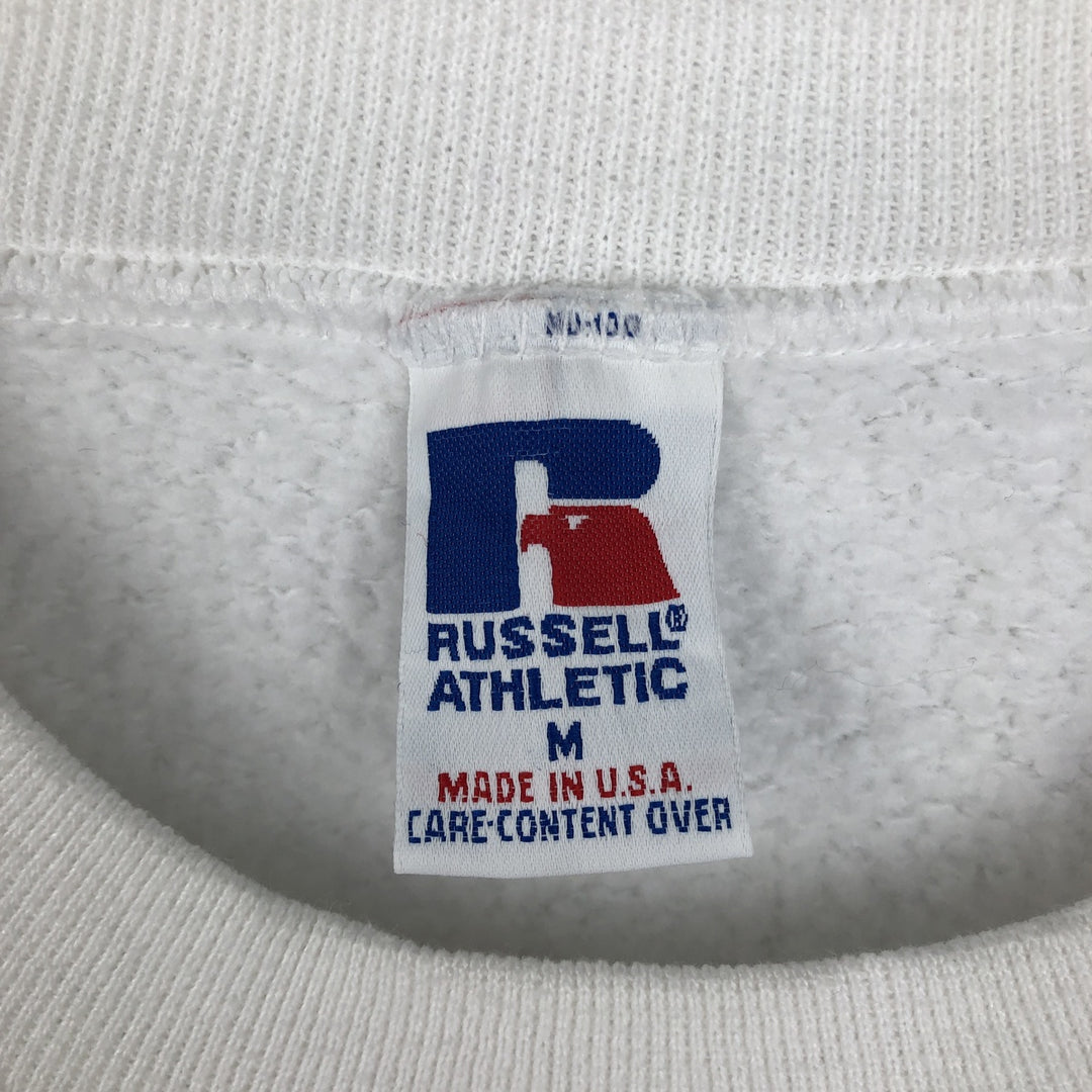 90'S Russell UCLA (University of California, Los Angeles) College Sweatshirt, Made in USA, Men's Size M (approx.) cotton white type Vintage Second Hand