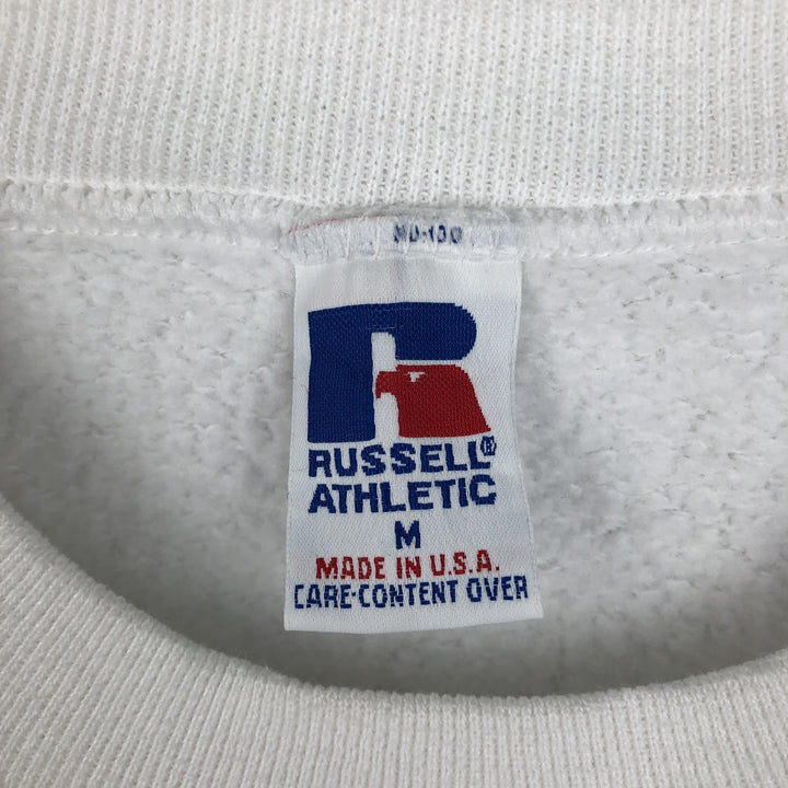 90'S Russell UCLA (University of California, Los Angeles) College Sweatshirt, Made in USA, Men's Size M (approx.) cotton white type Vintage Second Hand