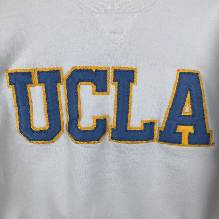90'S Russell UCLA (University of California, Los Angeles) College Sweatshirt, Made in USA, Men's Size M (approx.) cotton white type Vintage Second Hand