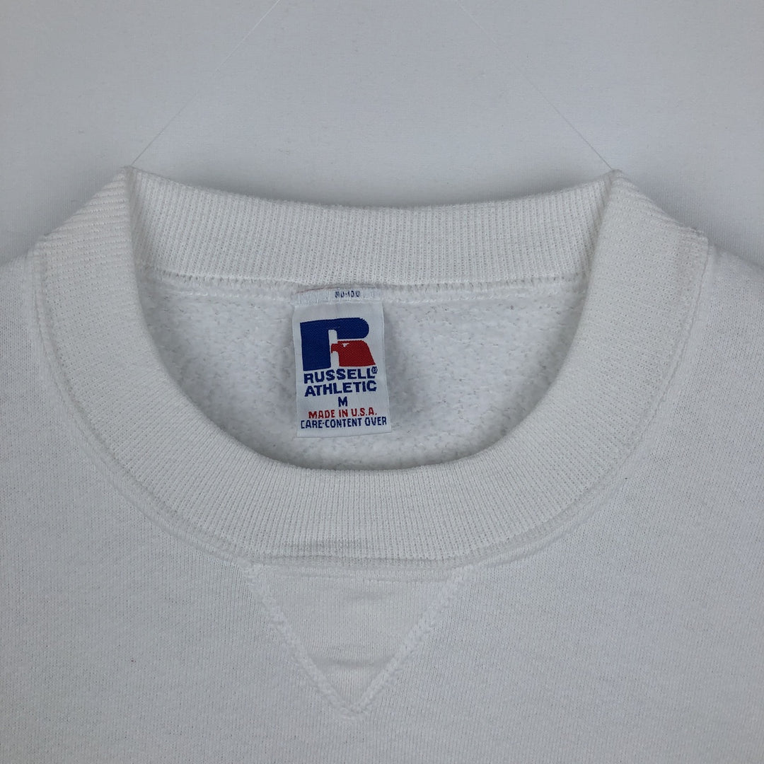 90'S Russell UCLA (University of California, Los Angeles) College Sweatshirt, Made in USA, Men's Size M (approx.) cotton white type Vintage Second Hand