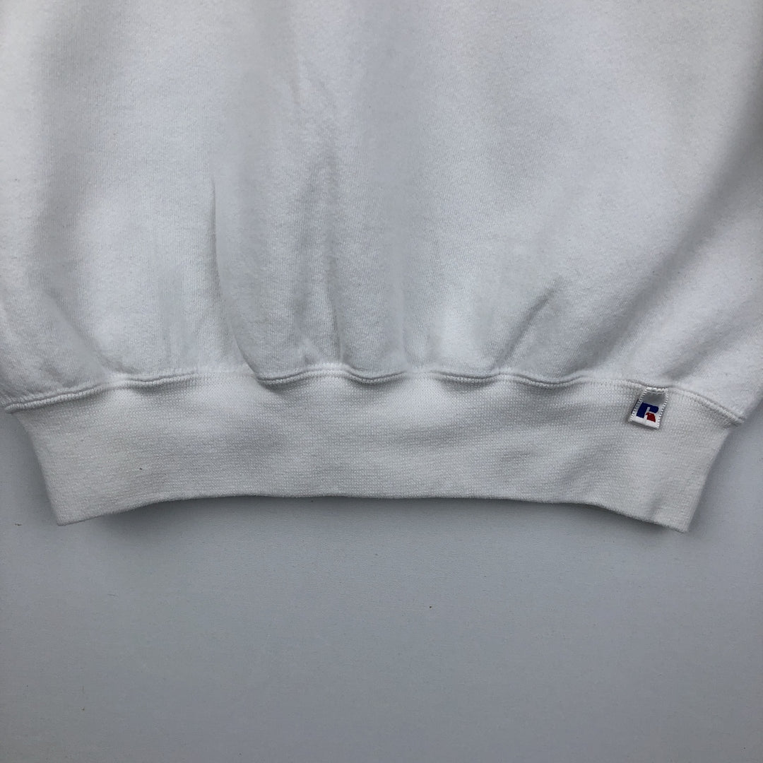 90'S Russell UCLA (University of California, Los Angeles) College Sweatshirt, Made in USA, Men's Size M (approx.) cotton white type Vintage Second Hand