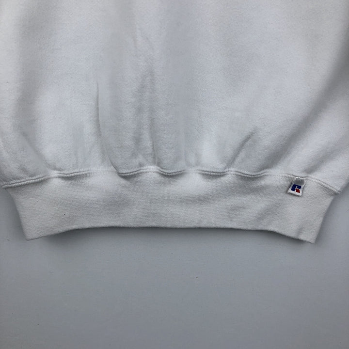 90'S Russell UCLA (University of California, Los Angeles) College Sweatshirt, Made in USA, Men's Size M (approx.) cotton white type Vintage Second Hand
