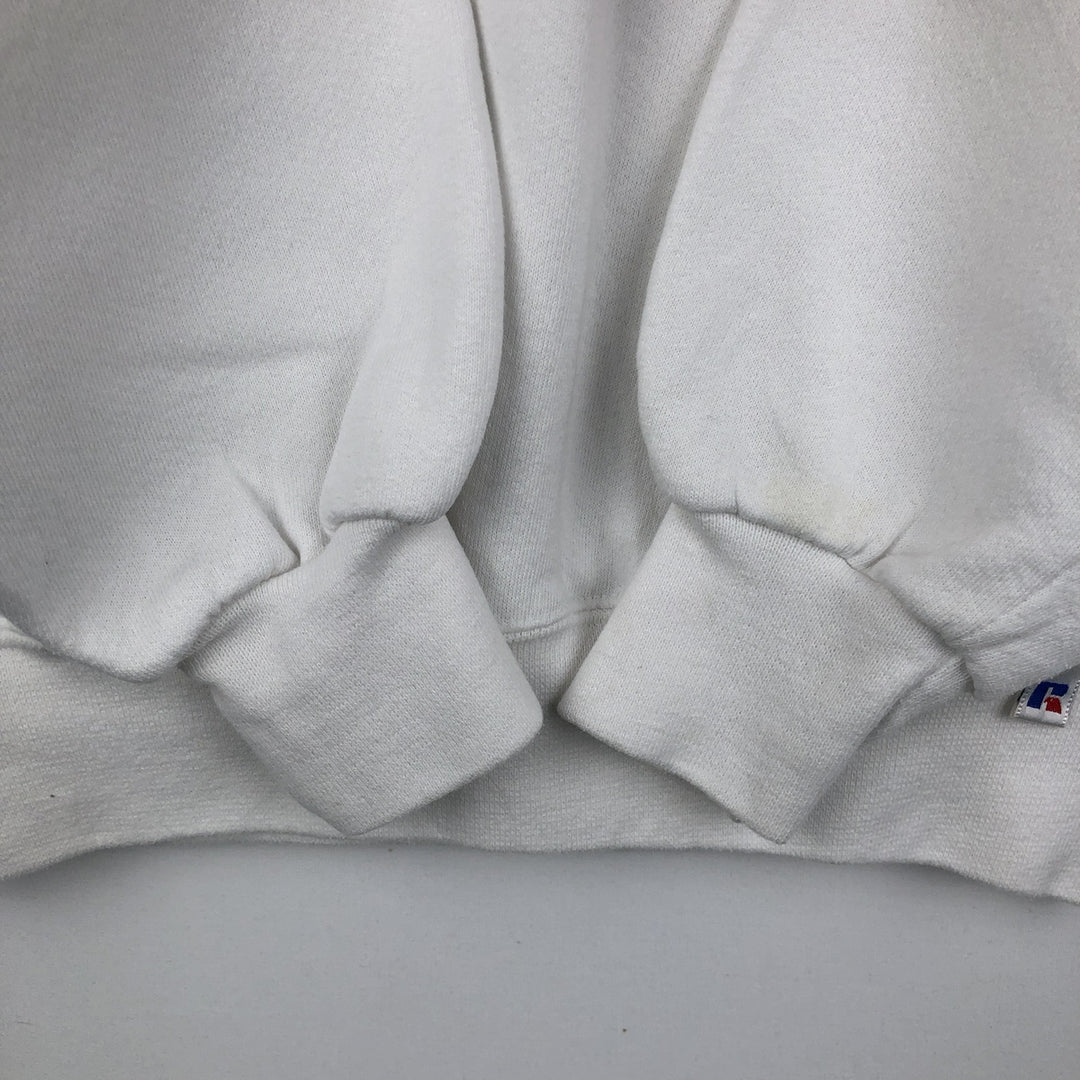90'S Russell UCLA (University of California, Los Angeles) College Sweatshirt, Made in USA, Men's Size M (approx.) cotton white type Vintage Second Hand