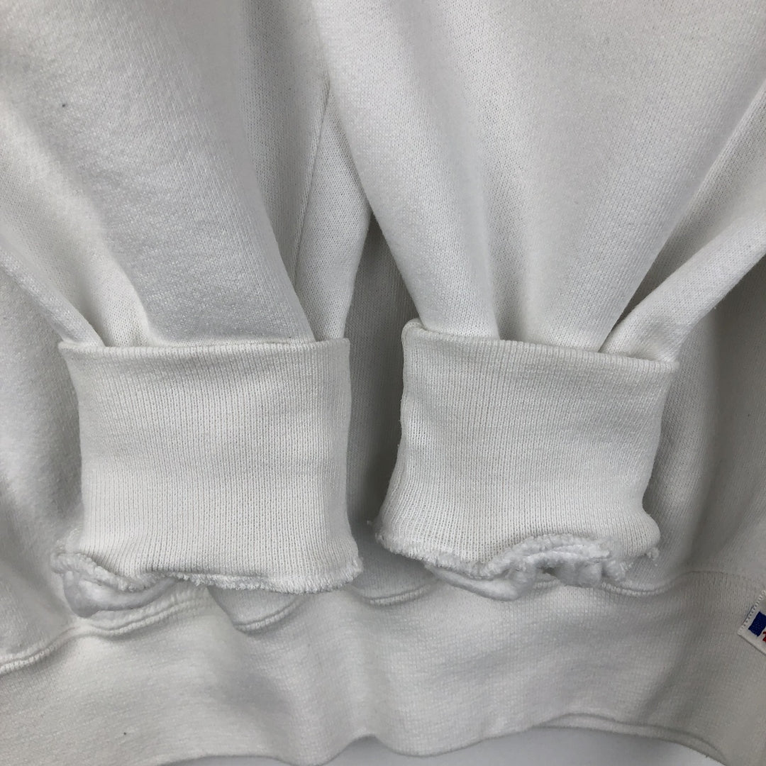 90'S Russell UCLA (University of California, Los Angeles) College Sweatshirt, Made in USA, Men's Size M (approx.) cotton white type Vintage Second Hand
