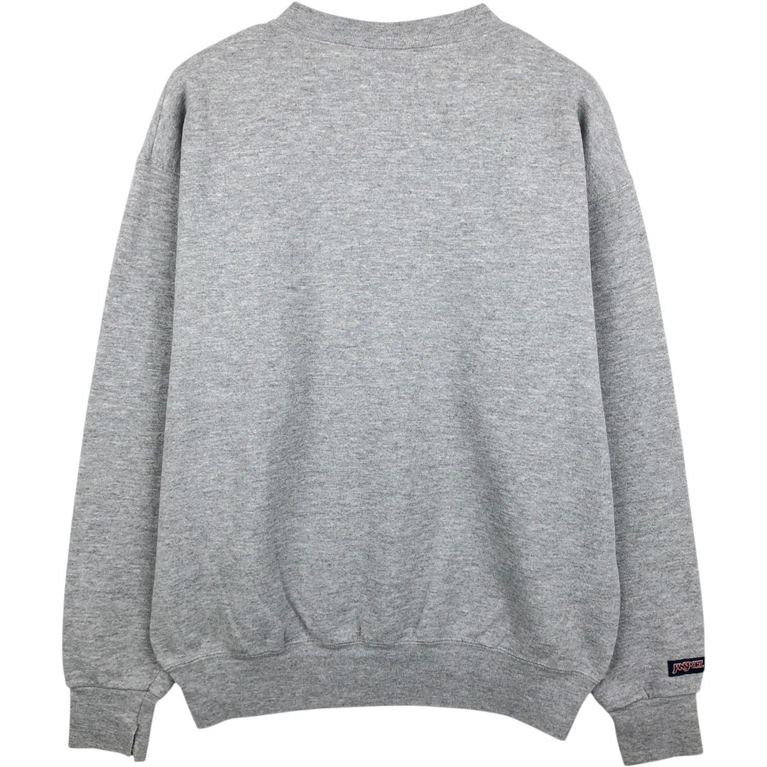 90'S Jansport College Sweatshirt, Made in USA, Men's M, Vintage cotton gray type Vintage Second Hand