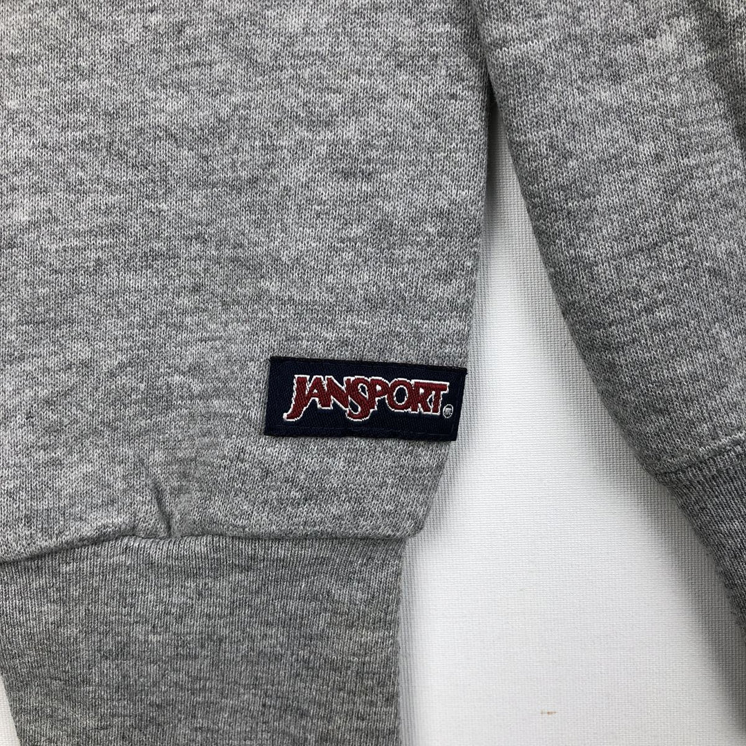 90'S Jansport College Sweatshirt, Made in USA, Men's M, Vintage cotton gray type Vintage Second Hand