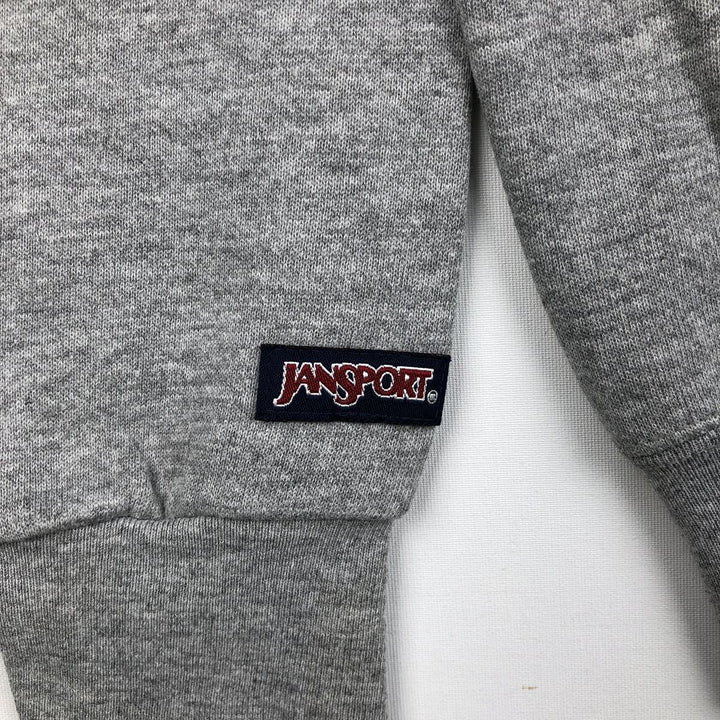 90'S Jansport College Sweatshirt, Made in USA, Men's M, Vintage cotton gray type Vintage Second Hand