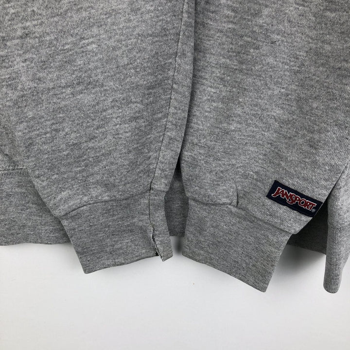 90'S Jansport College Sweatshirt, Made in USA, Men's M, Vintage cotton gray type Vintage Second Hand