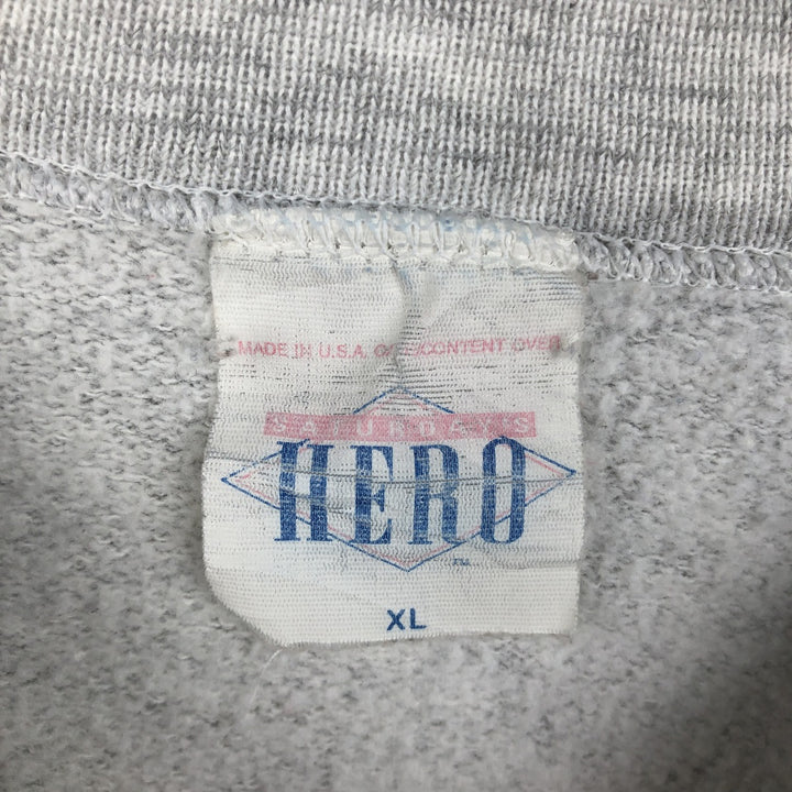 90'S Saturday's Hero Minnesota University of Minnesota College Sweatshirt, Made in USA, Men's XL equivalent, Vintage cotton gray type Vintage Second Hand