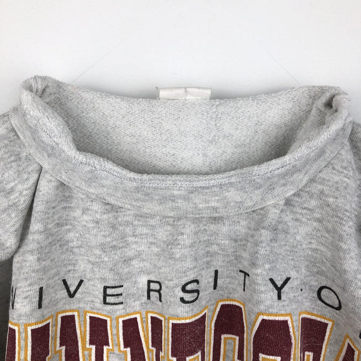90'S Saturday's Hero Minnesota University of Minnesota College Sweatshirt, Made in USA, Men's XL equivalent, Vintage cotton gray type Vintage Second Hand