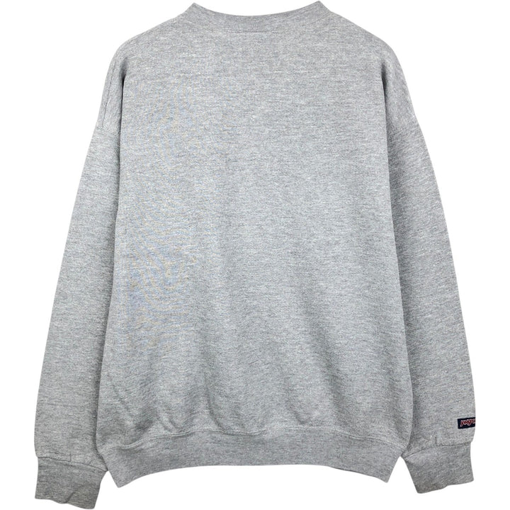 Vintage 90'S Jansport college sweatshirt, made in the USA, size L, men's cotton gray type Vintage Second Hand