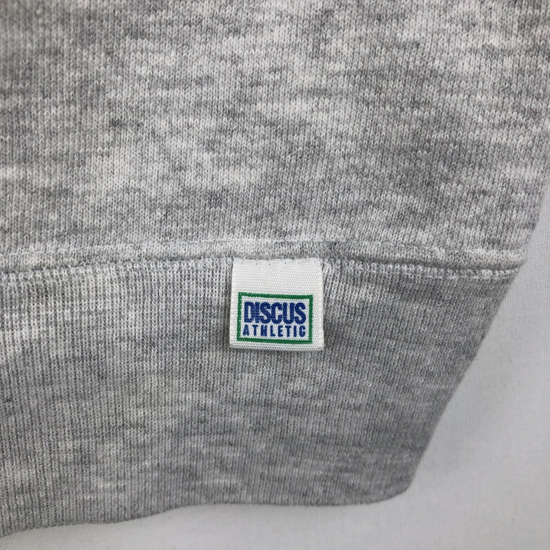 90'S Discus Athletic Notre Dame University College Sweatshirt, Made in USA, Men's XL equivalent, Vintage cotton gray type Vintage Second Hand