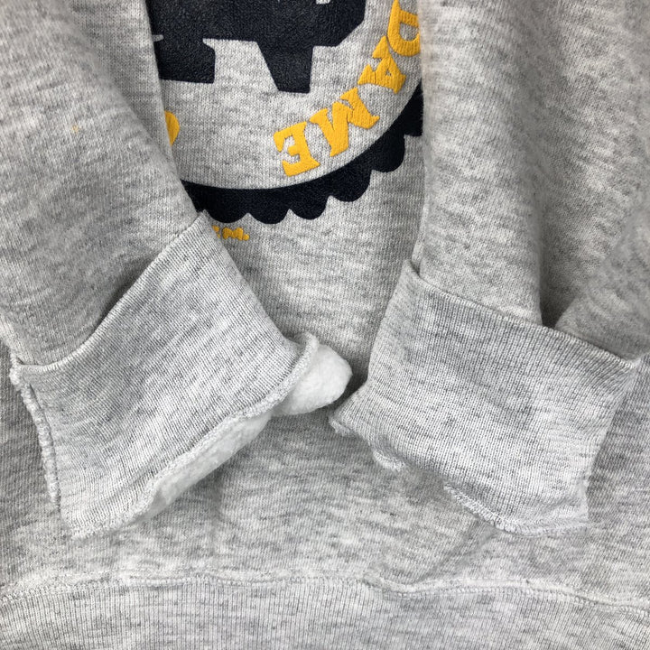 90'S Discus Athletic Notre Dame University College Sweatshirt, Made in USA, Men's XL equivalent, Vintage cotton gray type Vintage Second Hand