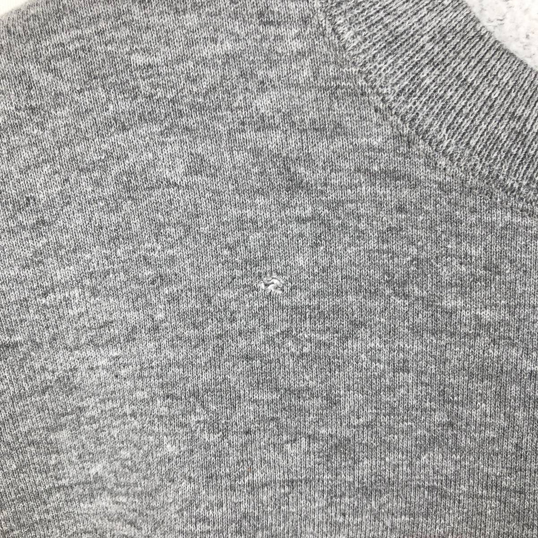 90'S Russell 3-row print college sweatshirt, made in USA, men's XL size, vintage polyester gray type Vintage Second Hand