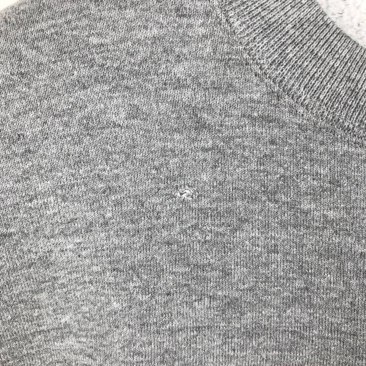 90'S Russell 3-row print college sweatshirt, made in USA, men's XL size, vintage polyester gray type Vintage Second Hand