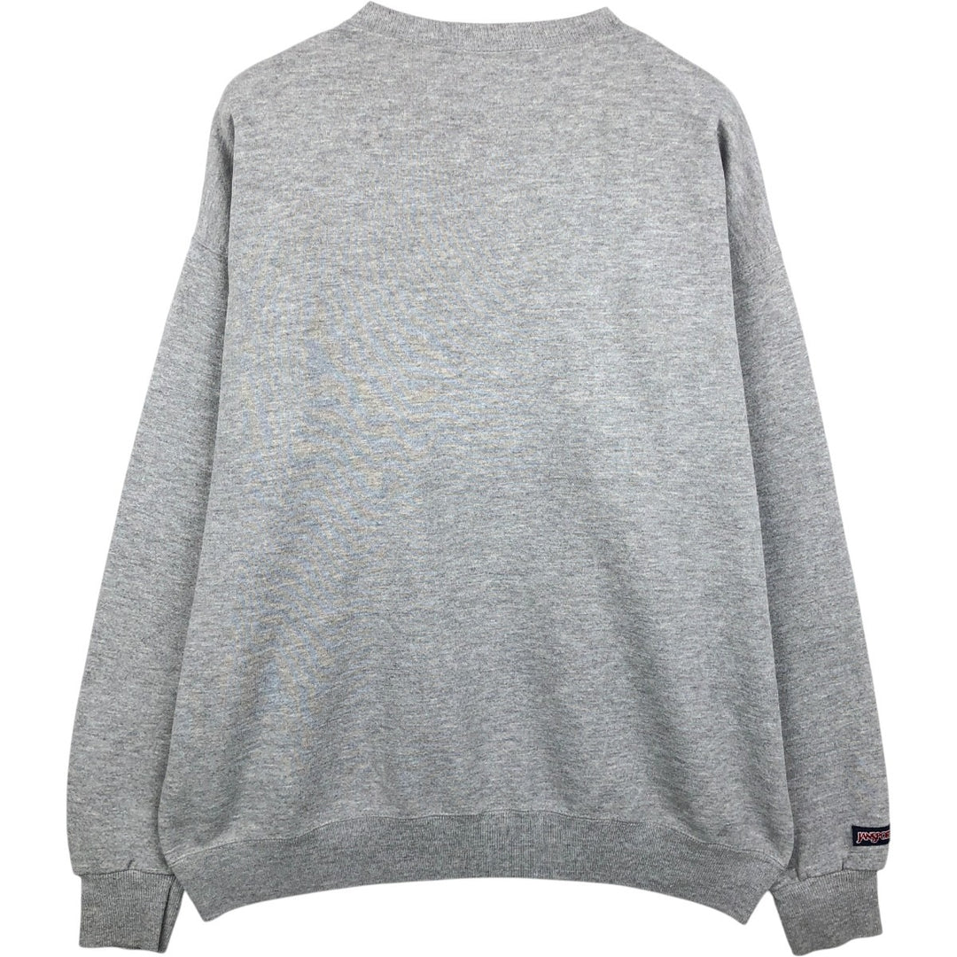 Vintage 90'S Jansport college sweatshirt, made in the USA, size L, men's cotton gray type Vintage Second Hand