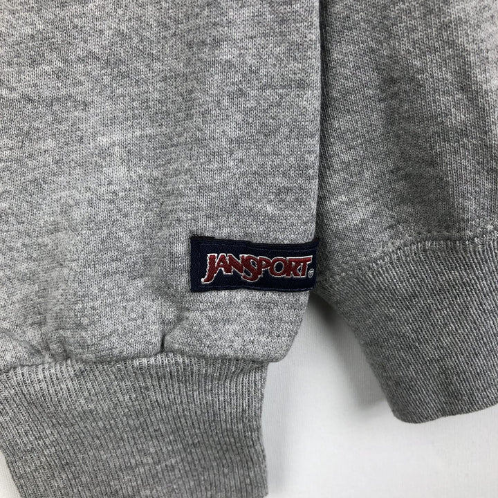 Vintage 90'S Jansport college sweatshirt, made in the USA, size L, men's cotton gray type Vintage Second Hand