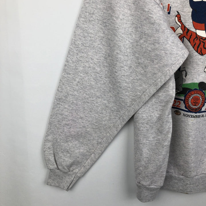 90'S Tee Jays College Character Sweatshirt, Made in USA, Men's XL equivalent, Vintage polyester gray type Vintage Second Hand