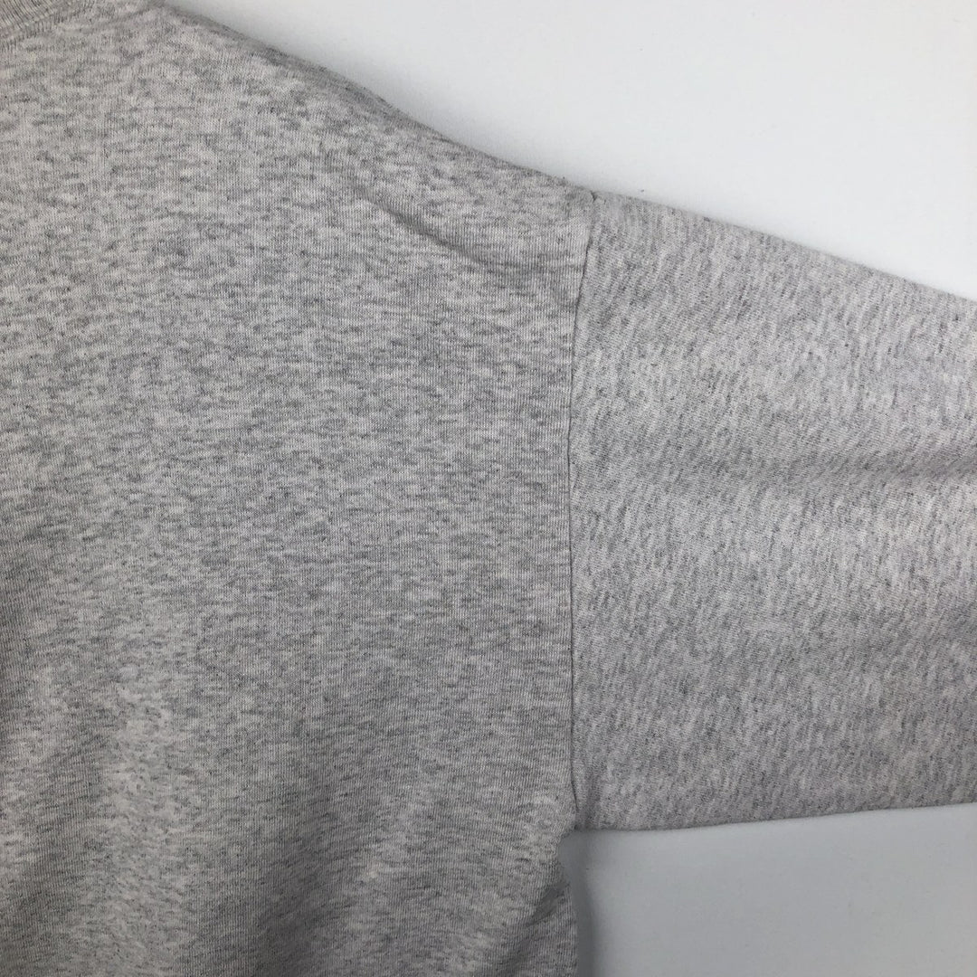 90'S Tee Jays College Character Sweatshirt, Made in USA, Men's XL equivalent, Vintage polyester gray type Vintage Second Hand